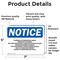 Signmission Flammable Or Combustible Liquids Vapors OSHA Notice Sign, Vinyl Decal, 7in W x 5in L, 2PK OS-2PACK-NS-D-57-L-12776 - alternate 2